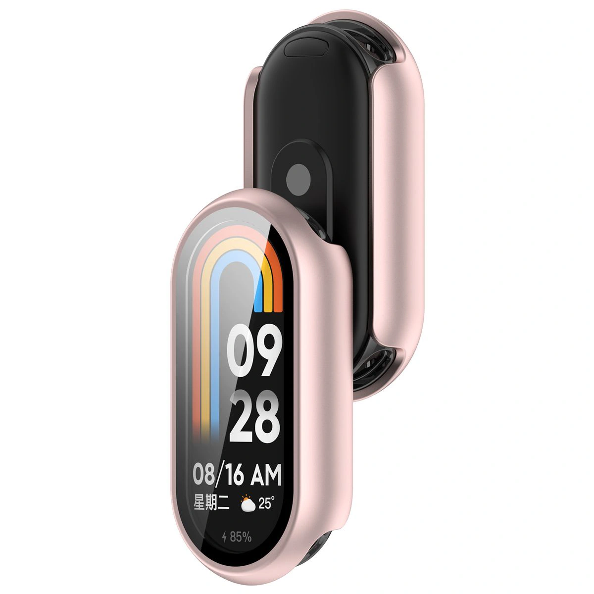 Etui z wbudowanym szkłem Bizon Case Watch Adamo do Smart Band 10